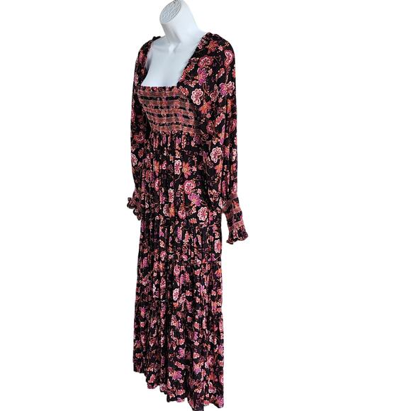 Free People Sweet Escape Maxi Dress XS Boho Prairie Floral Cottagecore Festival - Picture 3 of 16